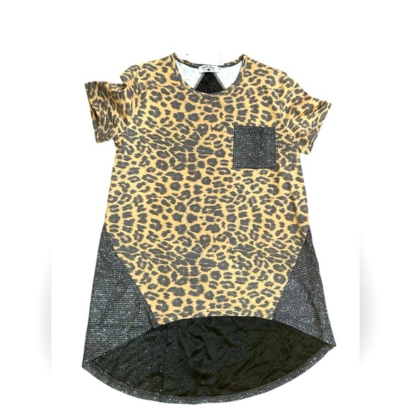 NWT Sparkly Leopard ๐ Leggings Tshirt (2x But XL Fit) - Picture 1 of 4